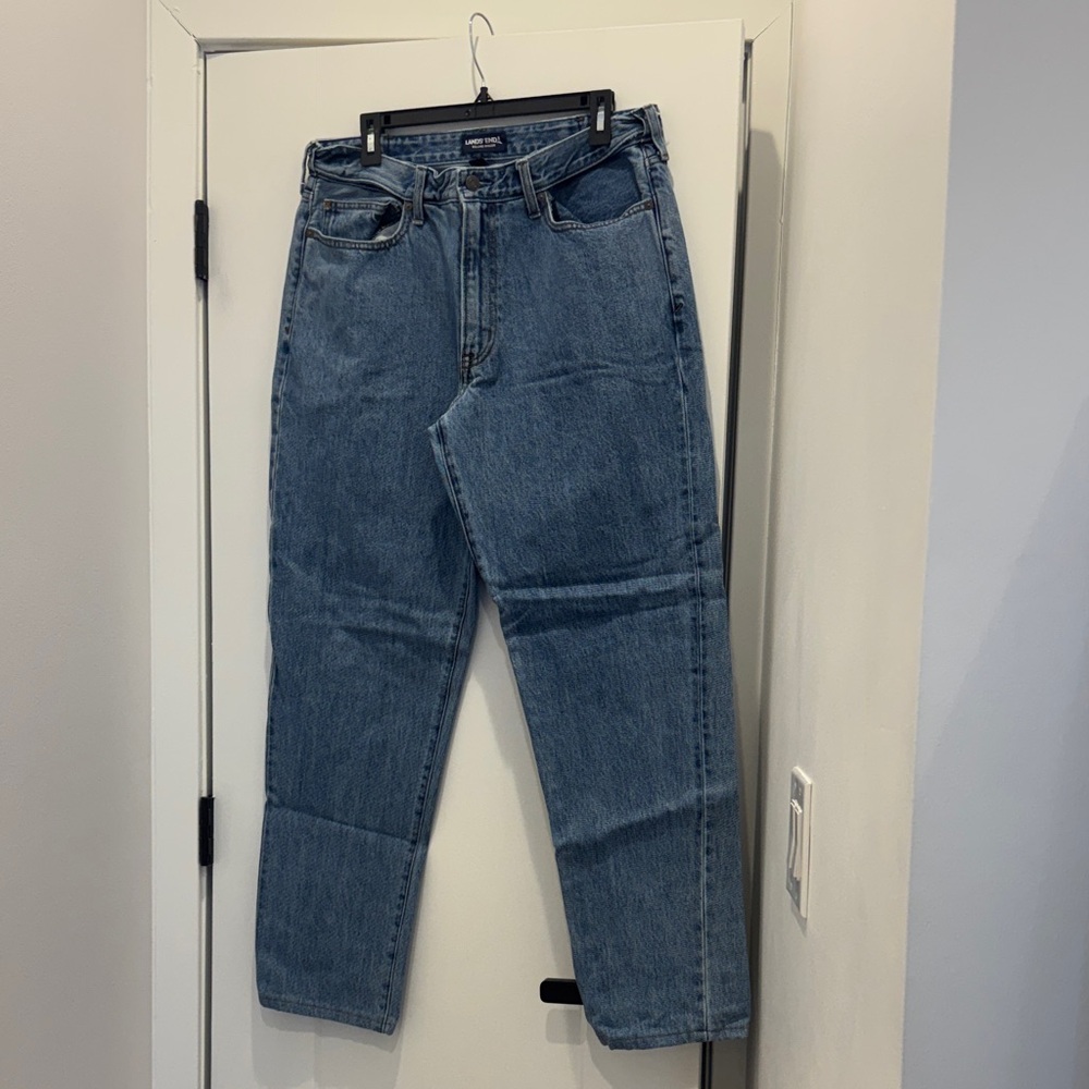 Lands' End Men's Relaxed Blue Jeans
